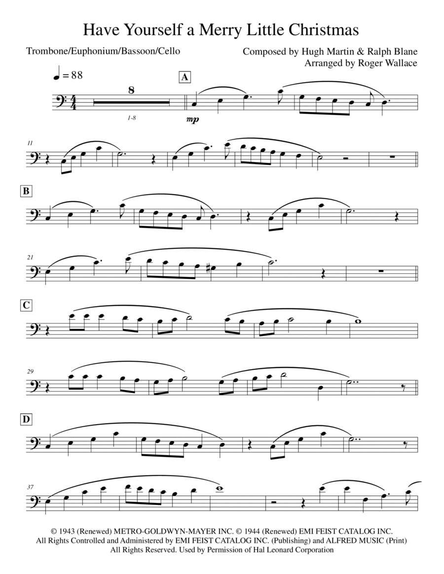 Have Yourself A Merry Little Christmas Piano scores gallery preview page 1