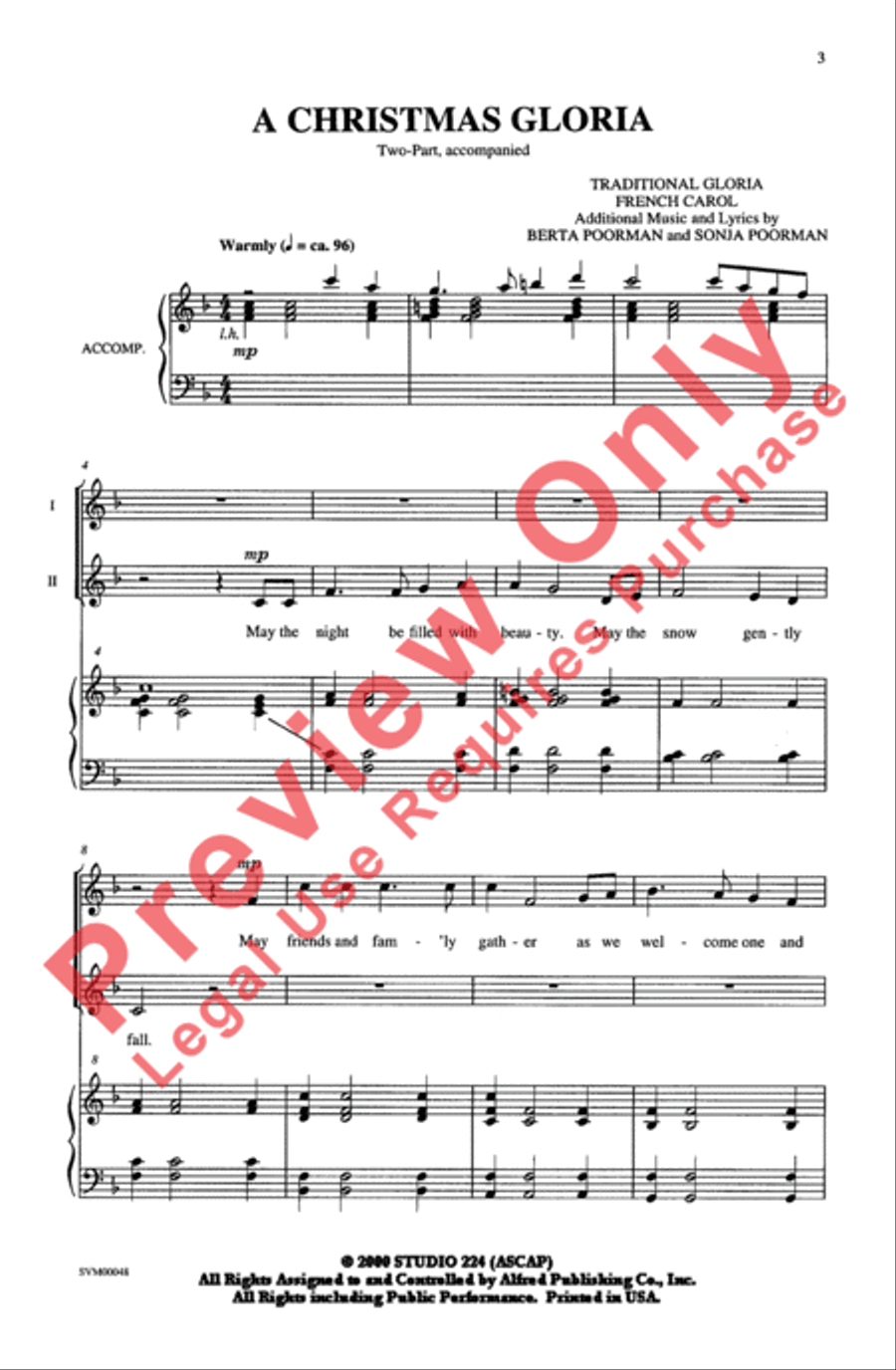 A Christmas Gloria A Christmas Gloria 2-Part scores gallery preview page 2