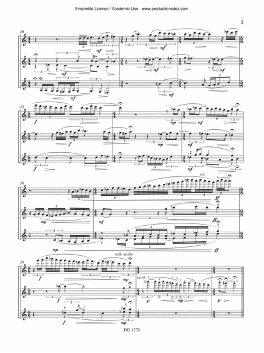 Kyrie Kyrie Guitar Ensemble scores gallery preview page 3