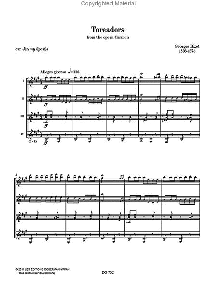 Selections from Carmen, vol. 2 Guitar Ensemble scores gallery preview page 2