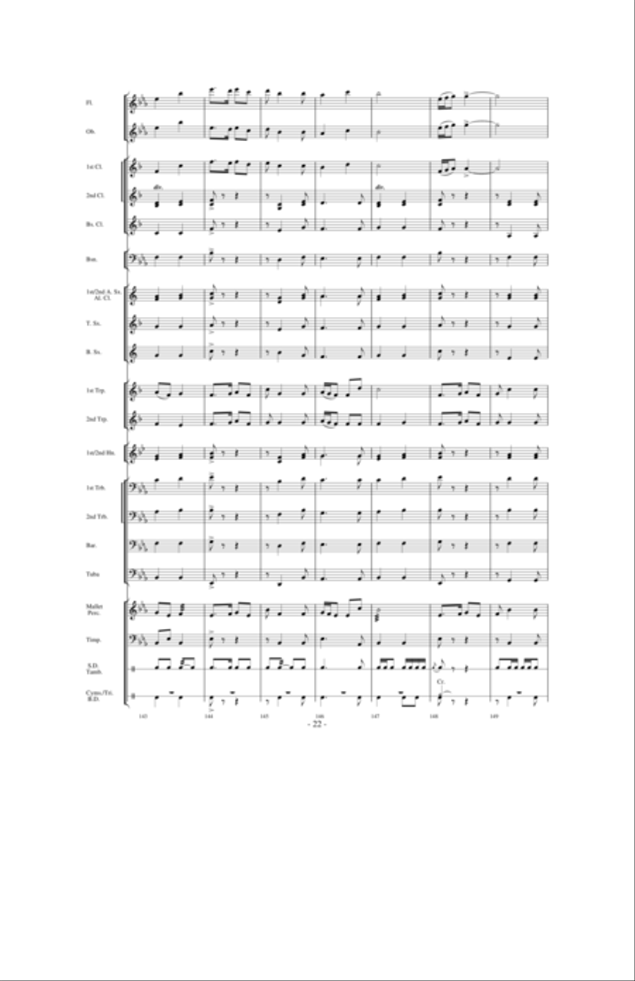 Aspen Overture Aspen Overture Concert Band scores gallery preview page 21