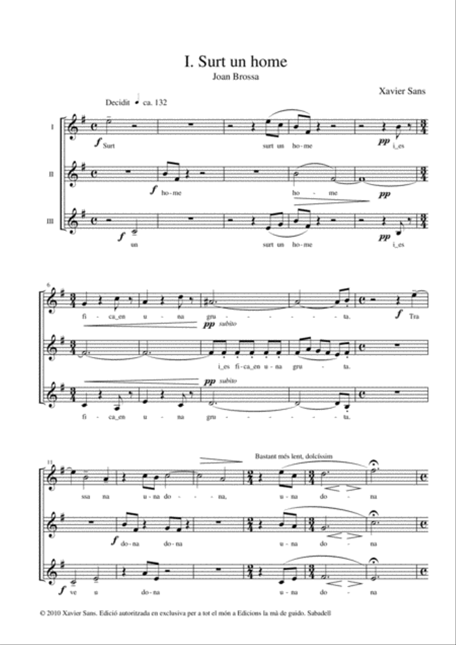Quatre poemes de Joan Brossa SA scores gallery preview page 5