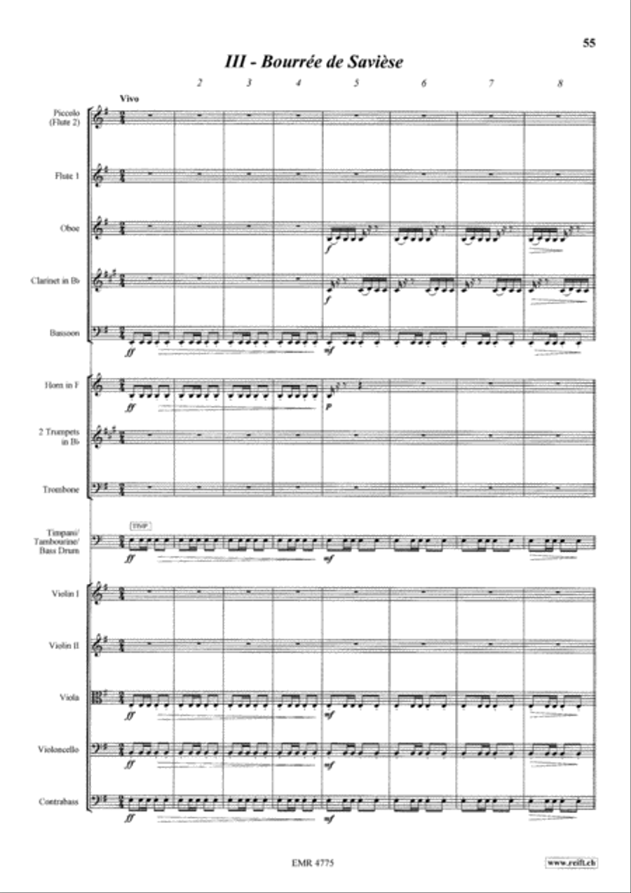 Danses Valaisannes Orchestra scores gallery preview page 9