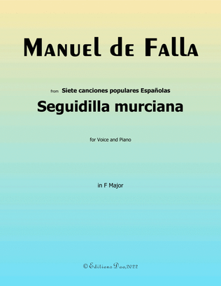 Seguidilla murciana, by Falla, in F Major