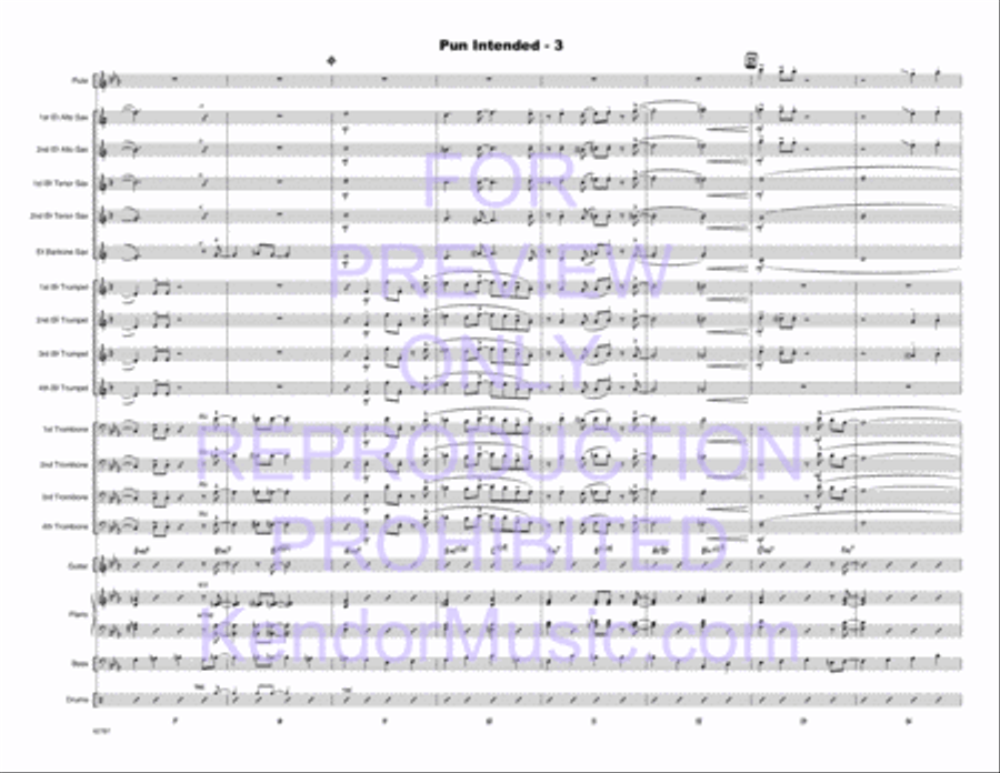 Pun Intended Jazz Ensemble scores gallery preview page 4
