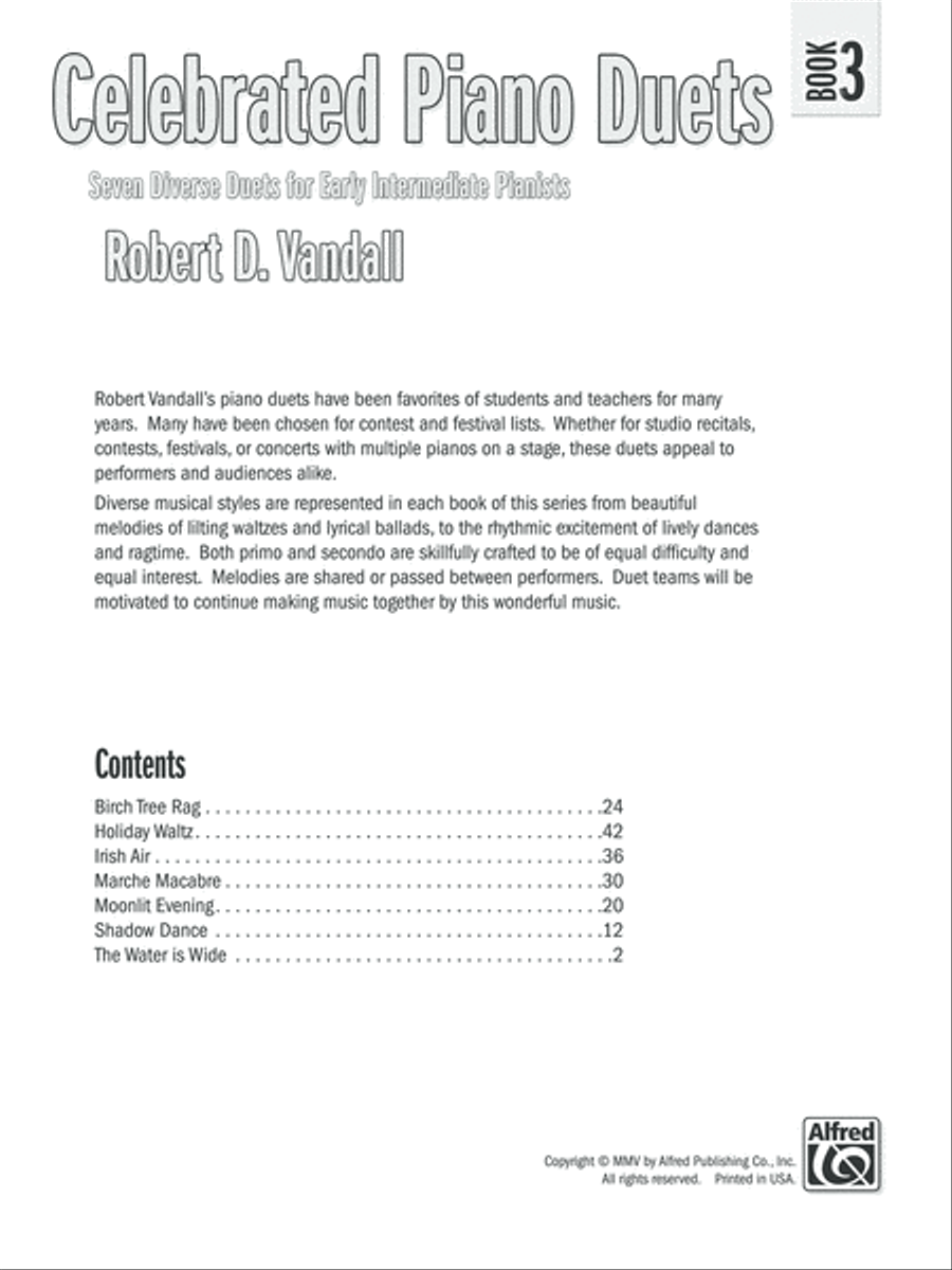 Celebrated Piano Duets, Book 3 Small Ensemble scores gallery preview page 5
