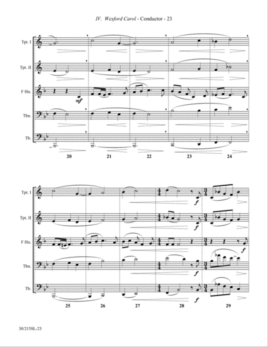 Christmas Suite for Brass Quintet Brass Quintet scores gallery preview page 21