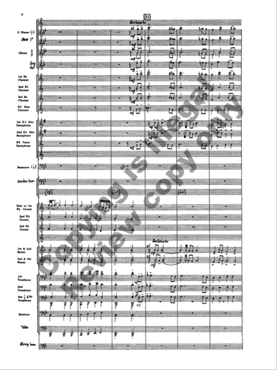 Ballo del granduca Concert Band scores gallery preview page 7