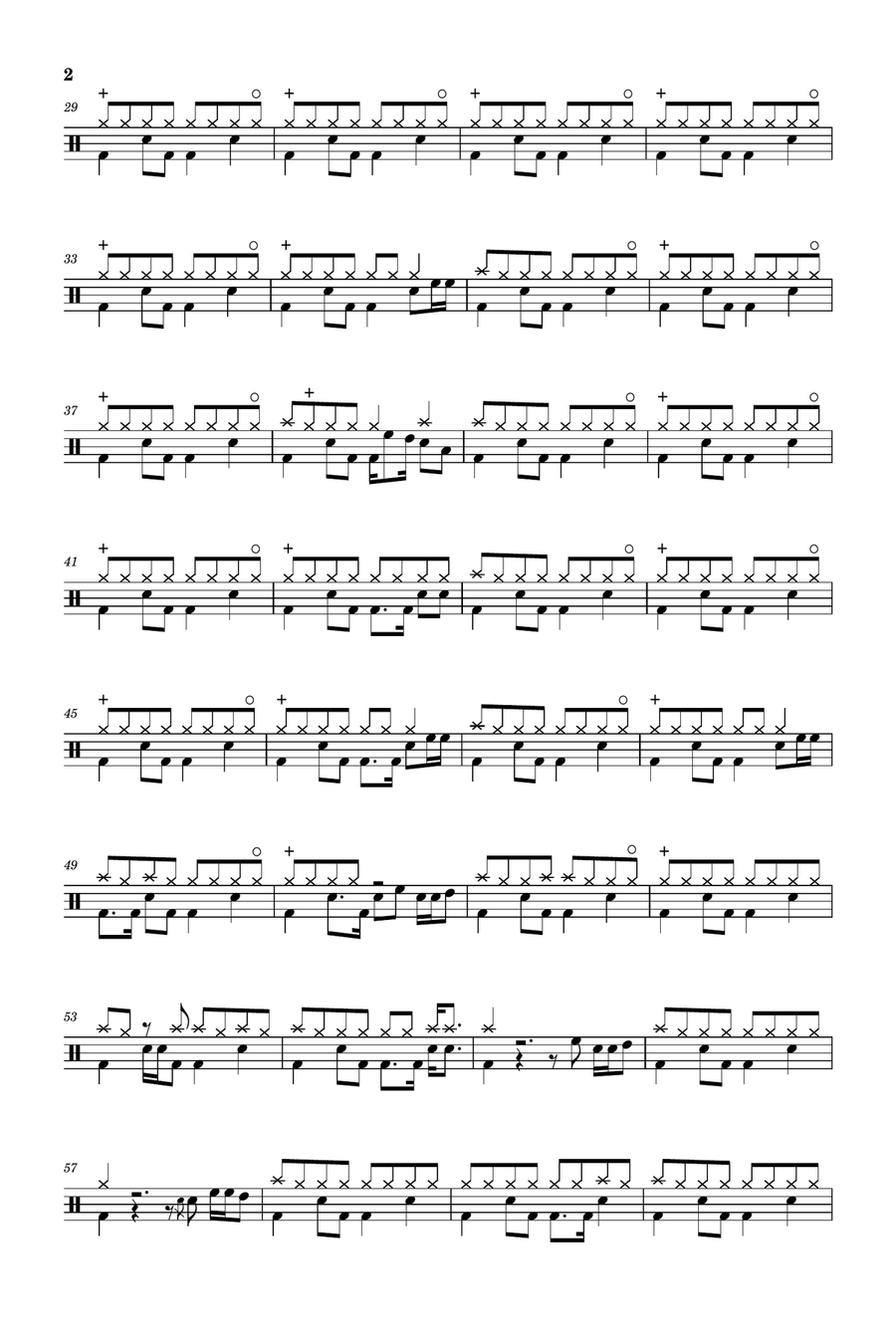 Think Twice Drum Set scores gallery preview page 2