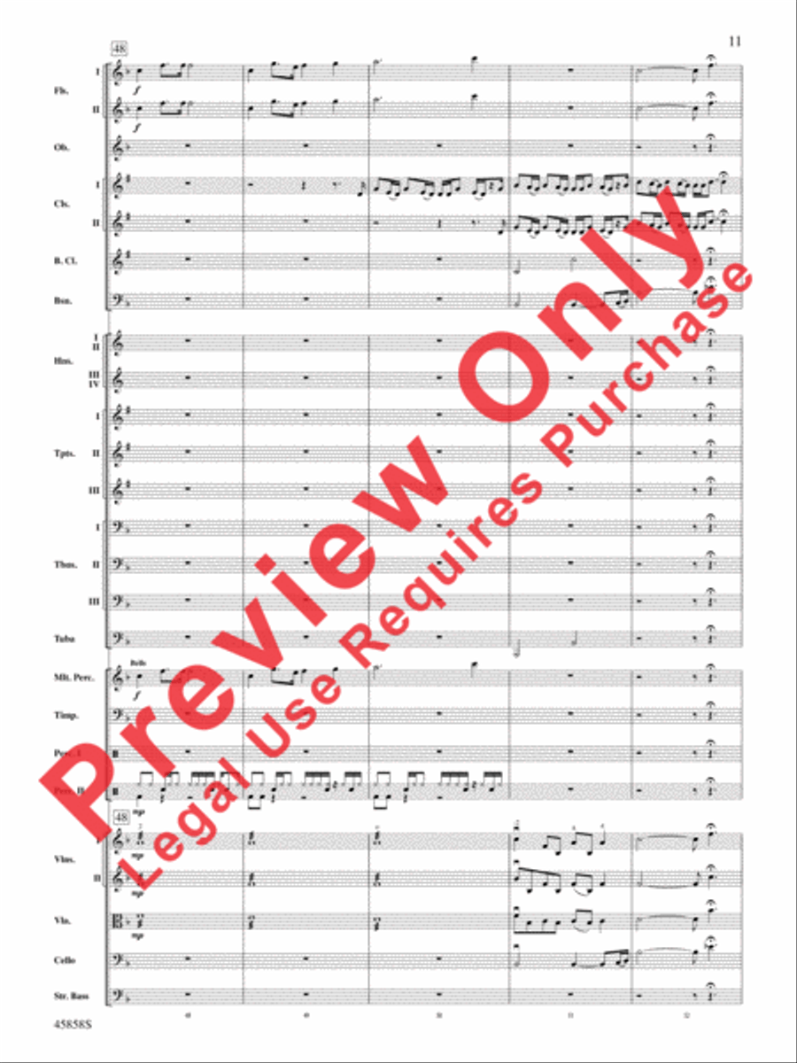 Hamilton, Suite from the Broadway Musical Full Orchestra scores gallery preview page 10