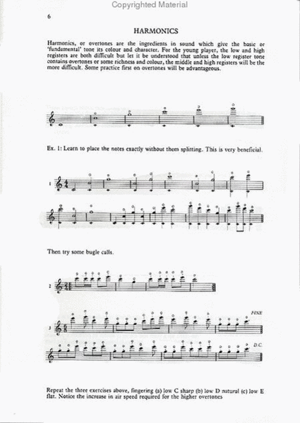 Practice Book for the Flute Vol. 1:Tone