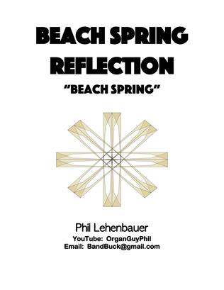 Book cover for Beach Spring Reflection (Beach Spring) organ work by Phil Lehenbauer