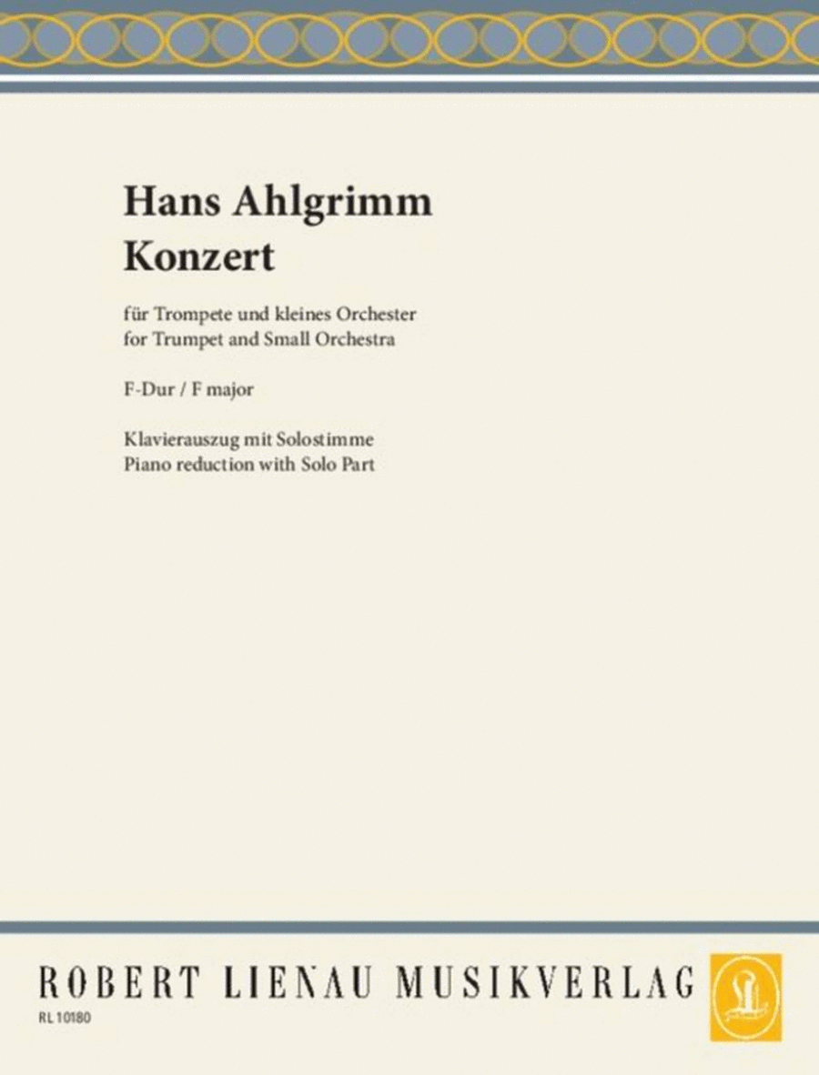 Konzert F-Dur Trumpet Solo scores gallery preview page 1
