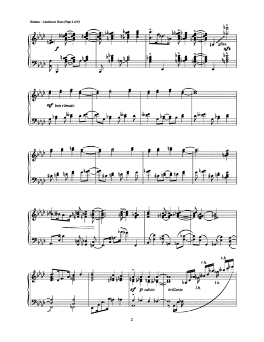 Limehouse Blues Piano Solo scores gallery preview page 2
