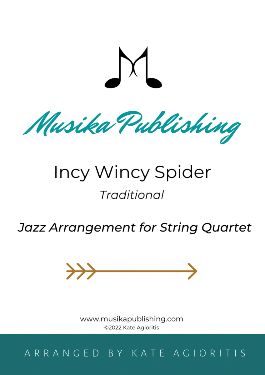 Incy Wincy Spider (Itsy Bitsy Spider) - Jazz Arrangement for String Quartet image number null
