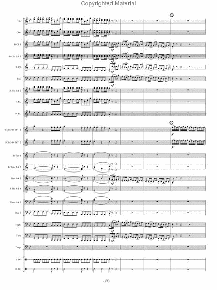 Double Concerto Concert Band scores gallery preview page 14