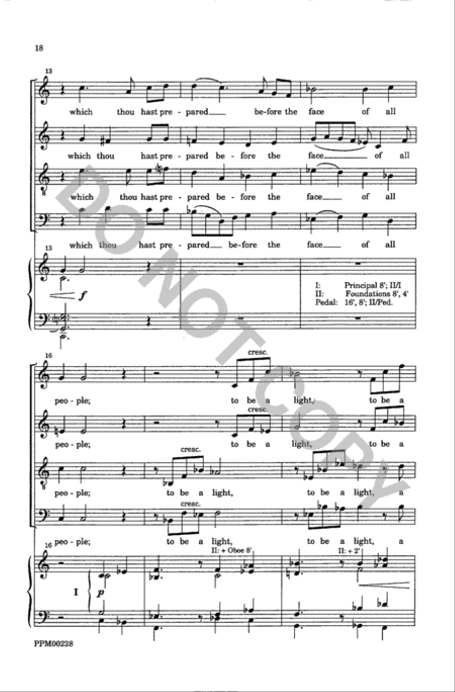 Evening Service for the Nativity Divisi scores gallery preview page 19