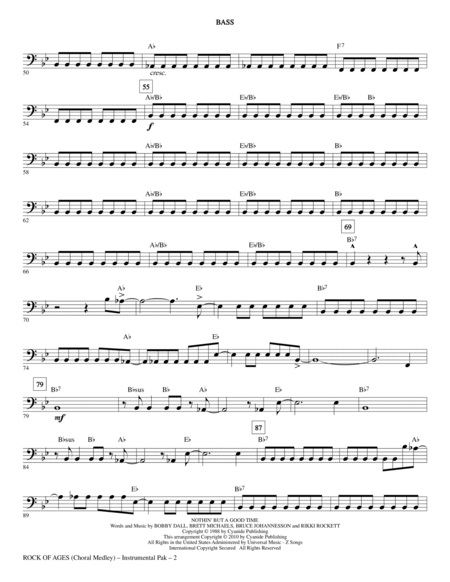 Rock Of Ages (Choral Medley) - Bass