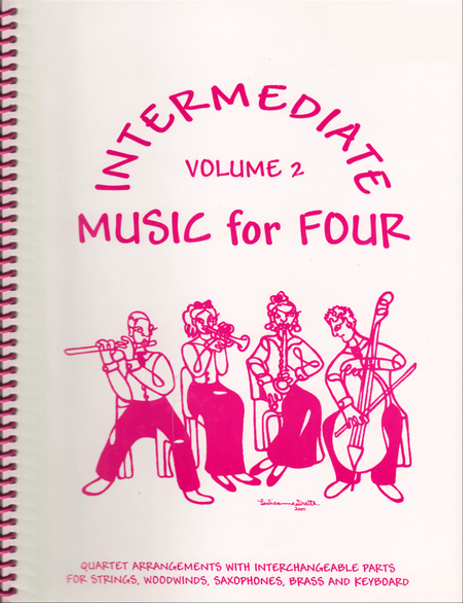 Intermediate Music for Four, Volume 2 - Keyboard/Guitar Piano scores gallery preview page 1