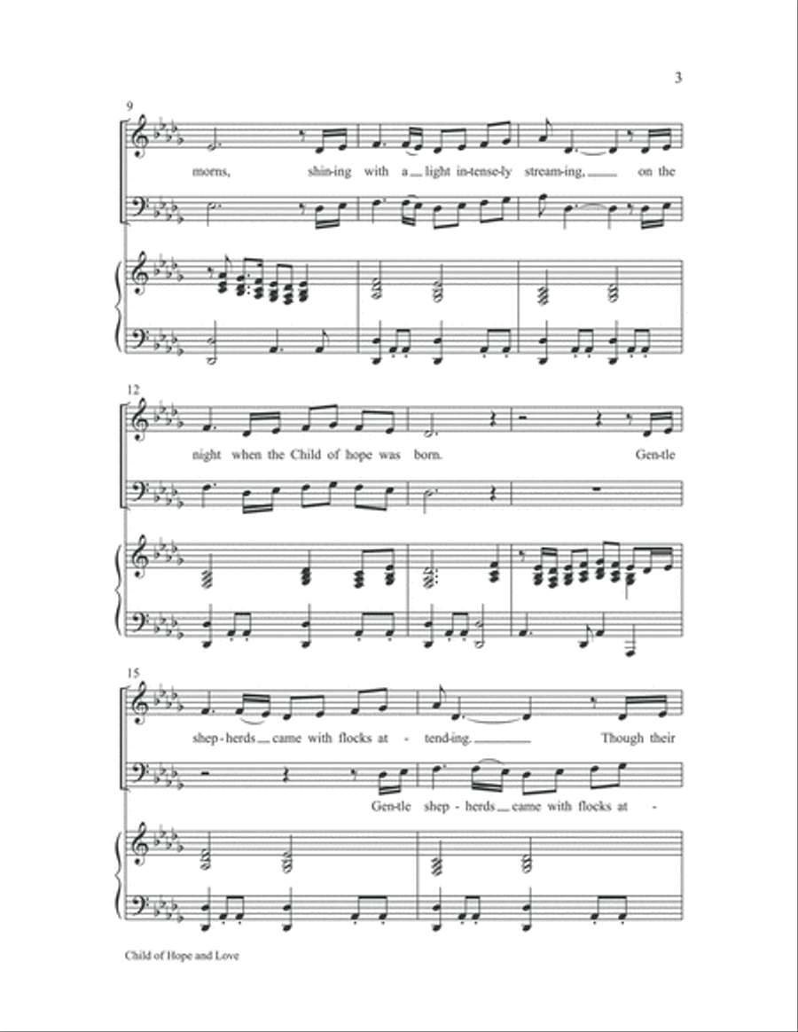 Child of Hope and Love Child of Hope and Love 2-Part scores gallery preview page 3