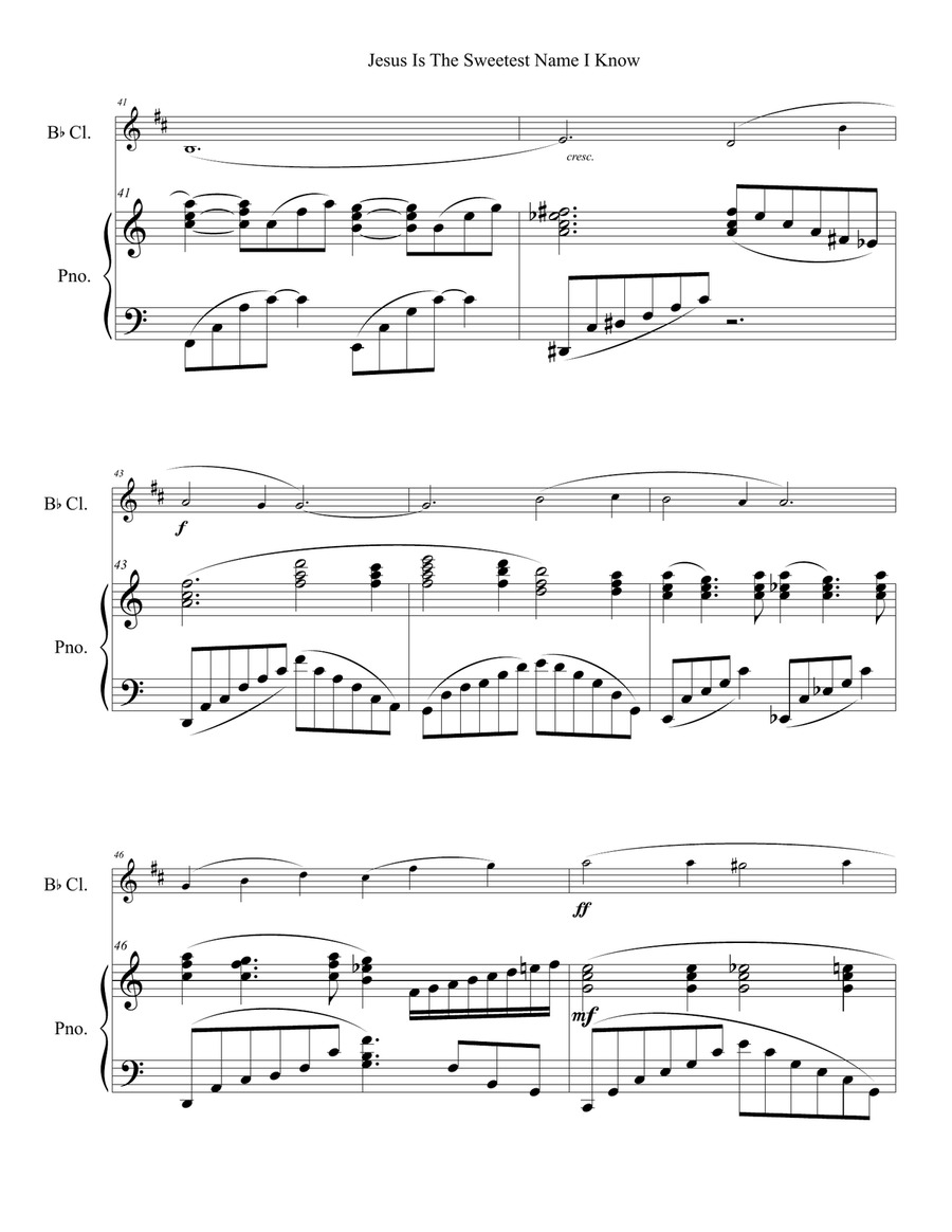 Jesus is the Sweetest Name I Know Small Ensemble scores gallery preview page 4