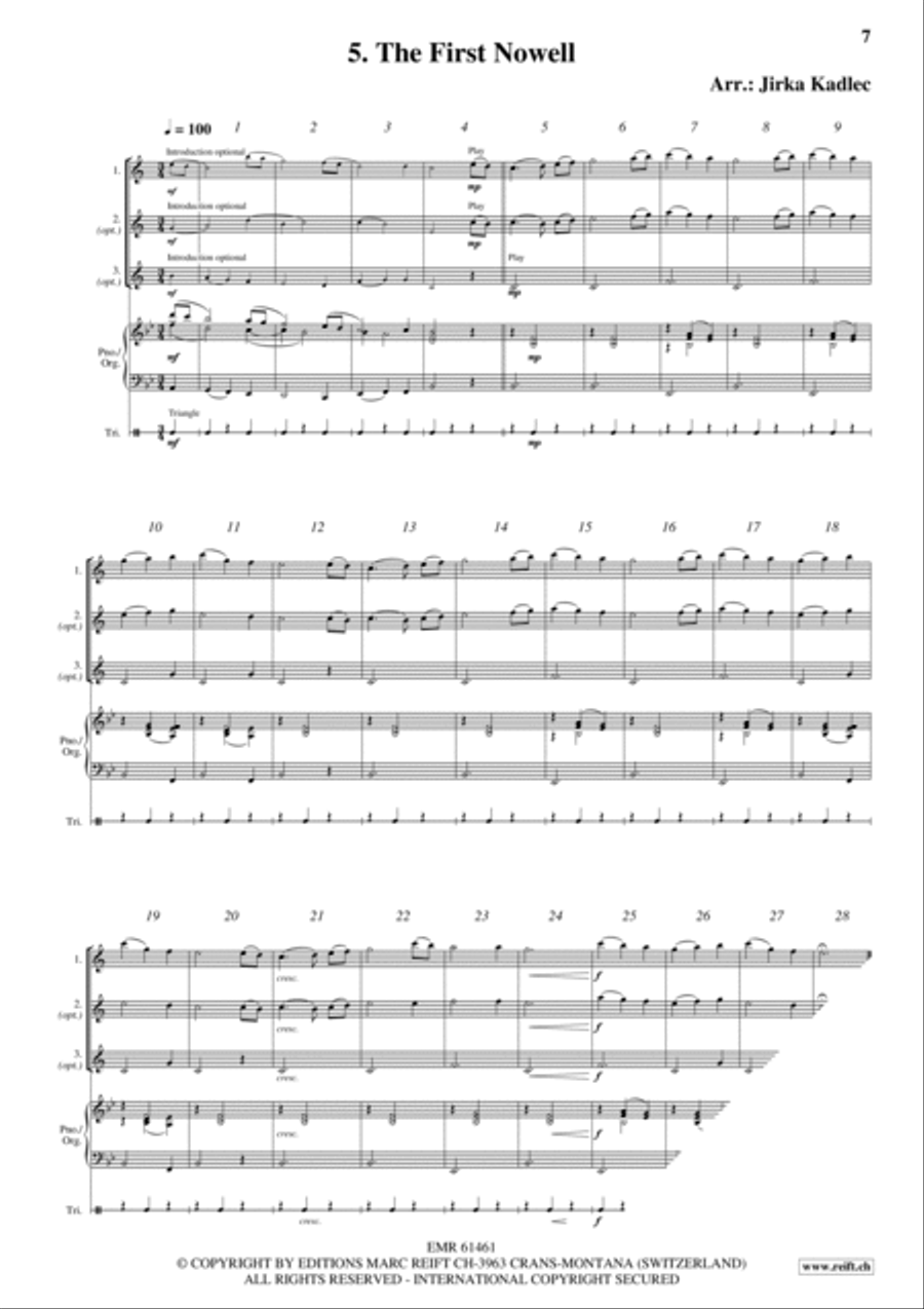 12 Easy Christmas Songs Woodwind Duet scores gallery preview page 7