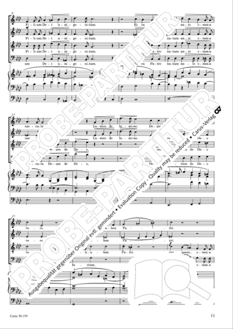 Mass in F Minor (Missa in f) 4-Part scores gallery preview page 12