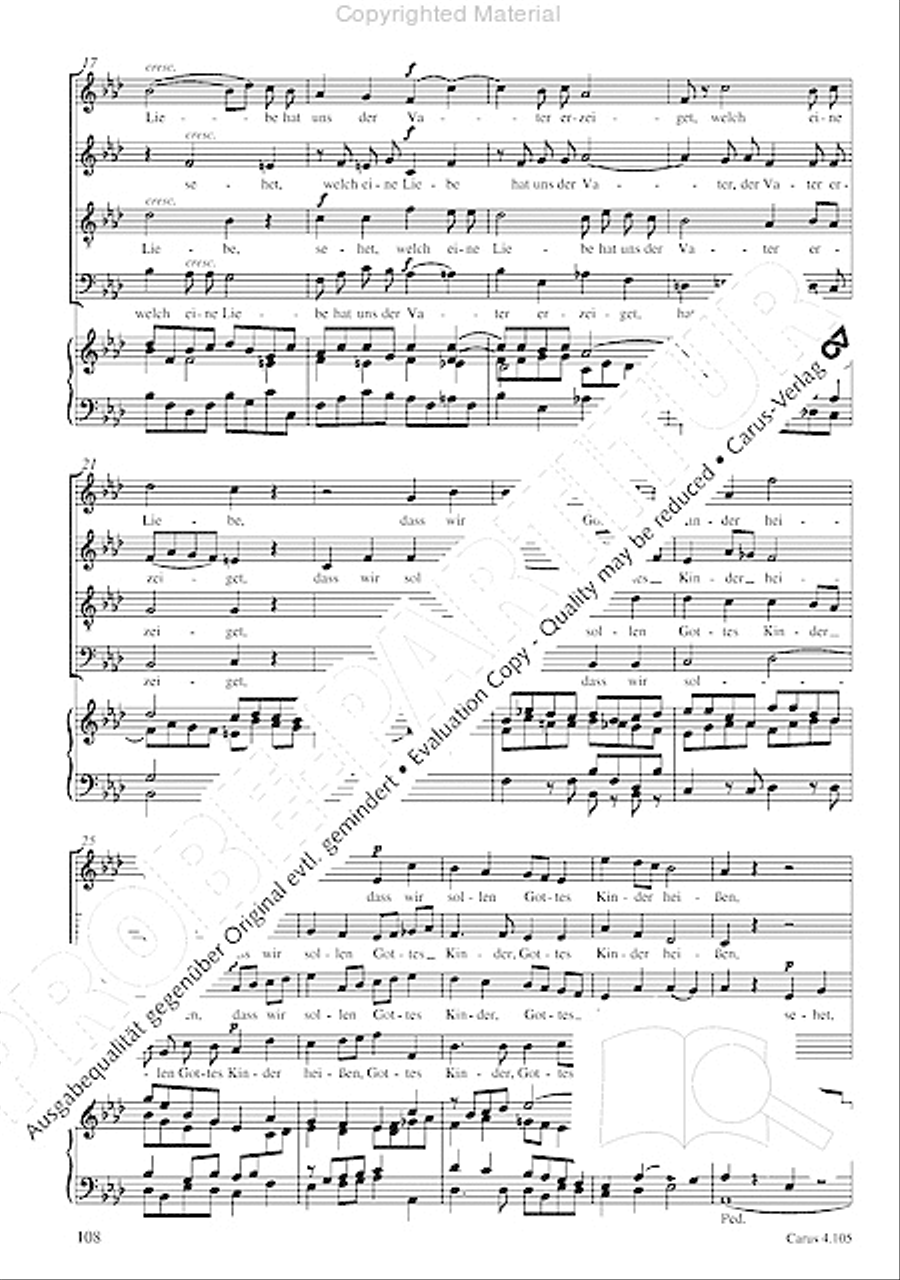 Choral collection Mendelssohn - editionchor Choir scores gallery preview page 109