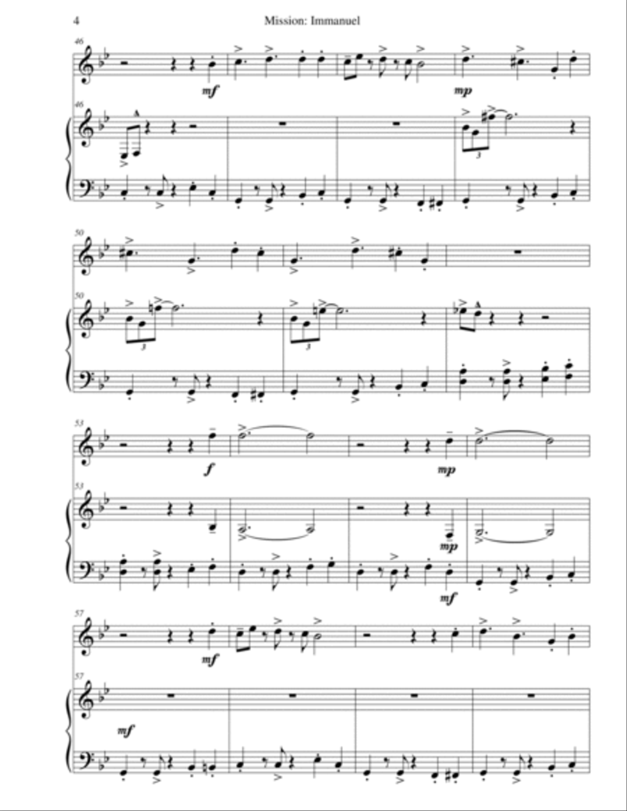 Mission: Impossible Theme Flute Solo scores gallery preview page 6