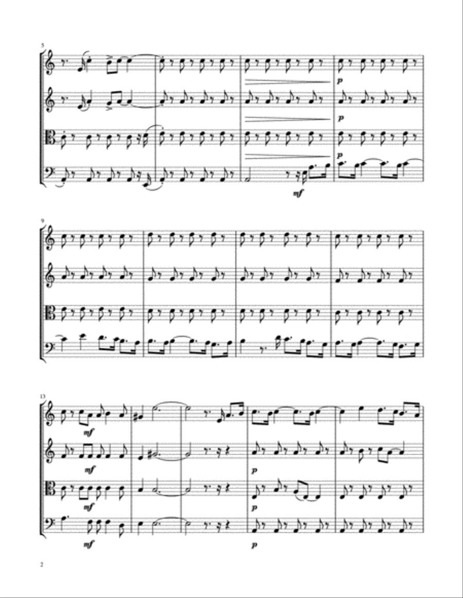 Happy Together String Quartet scores gallery preview page 2