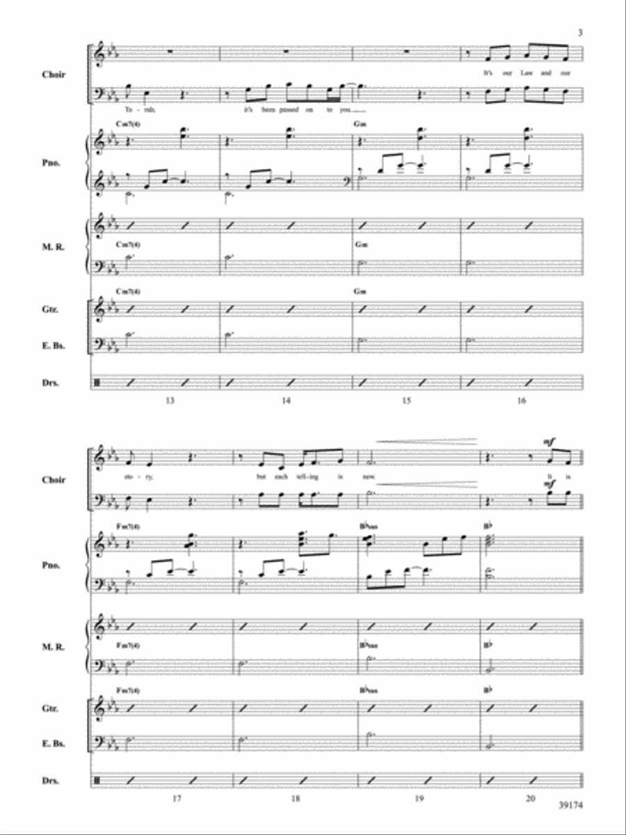 Taking Your Place Taking Your Place Choir scores gallery preview page 4