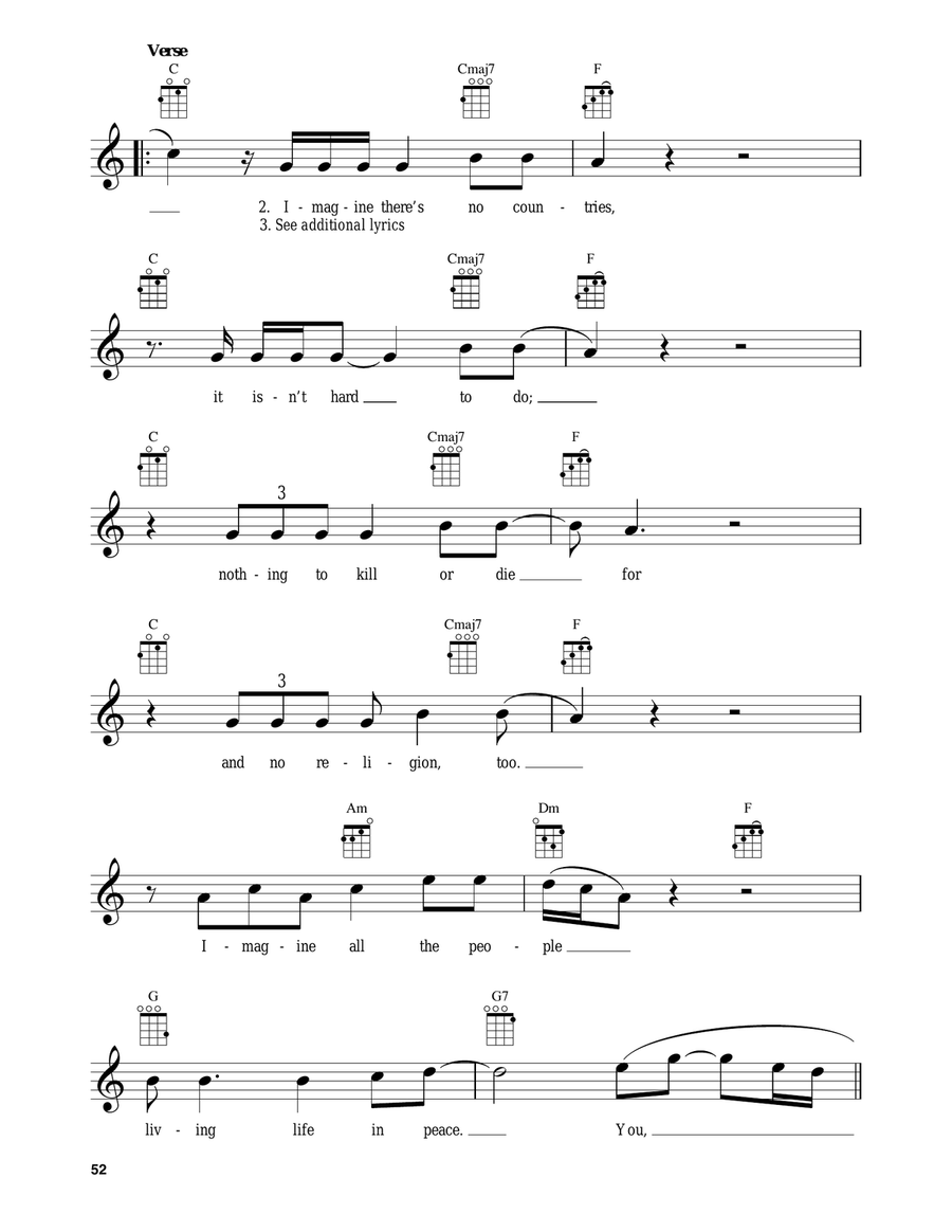 Imagine Baritone Ukulele scores gallery preview page 2