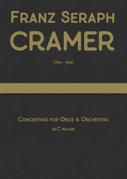 Cramer - Concertino for Oboe & Orchestra in C major image number null