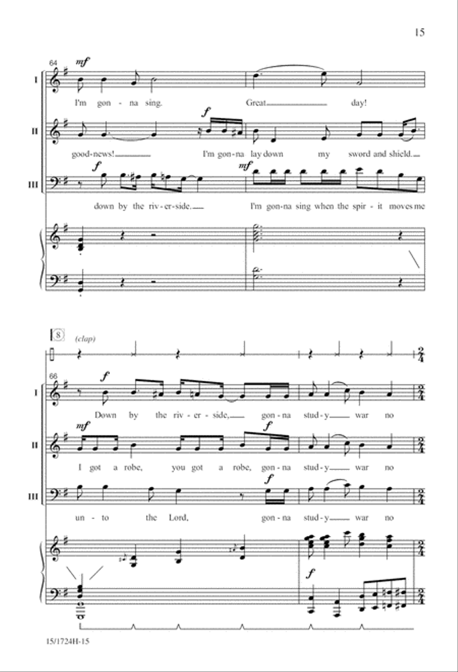 Spiritual Jubilee Spiritual Jubilee 3-Part scores gallery preview page 16