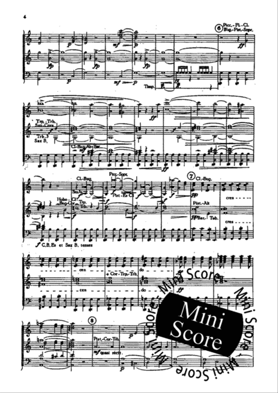 Joseph in Egypte Concert Band scores gallery preview page 7