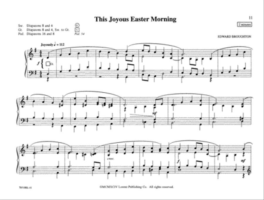Pull Out All the Stops! for Easter Organ Solo scores gallery preview page 6
