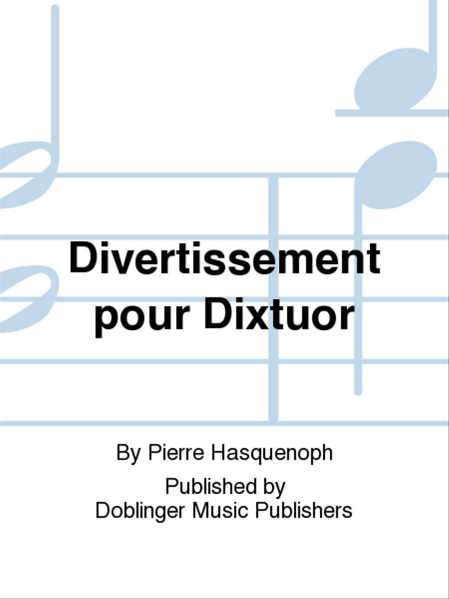 Divertissement pour Dixtuor Flute scores gallery preview page 1