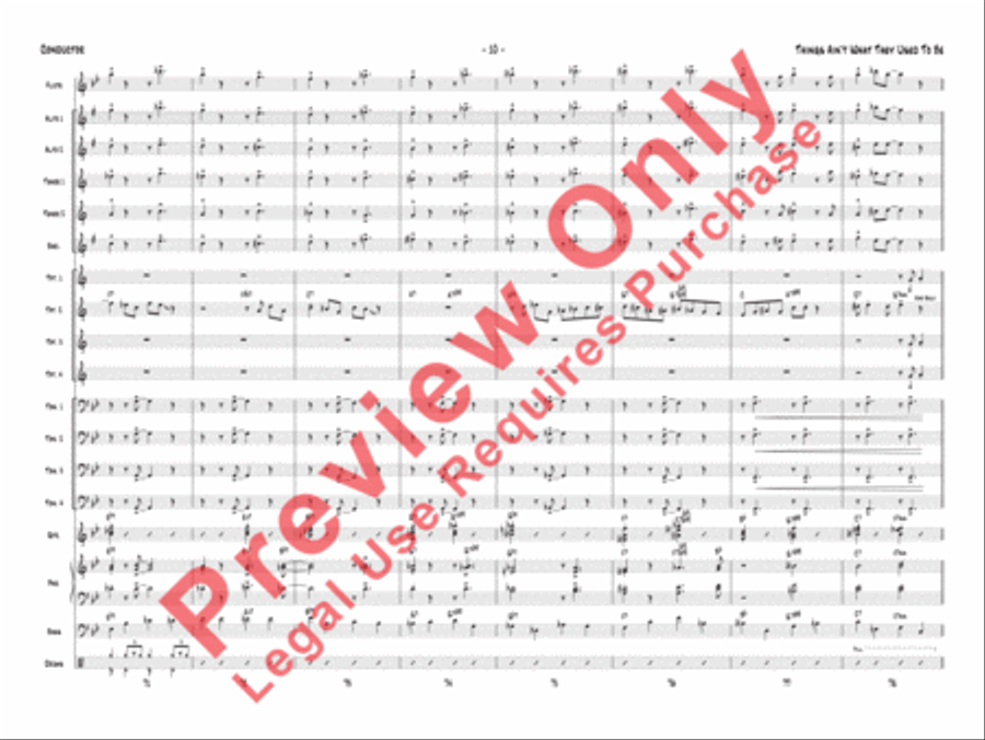 Things Ain't What They Used to Be Jazz Ensemble scores gallery preview page 11
