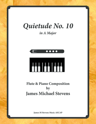 Book cover for Quietude No. 10 - Flute & Piano