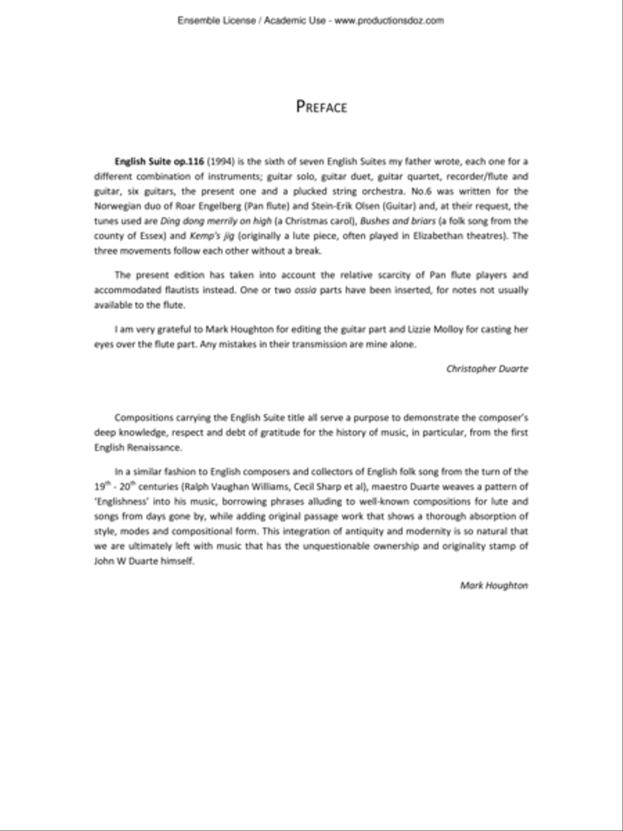 English Suite No. 6, Op. 116 Flute scores gallery preview page 2