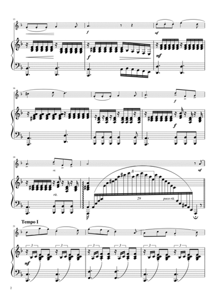 "Blumenlied" flute piano