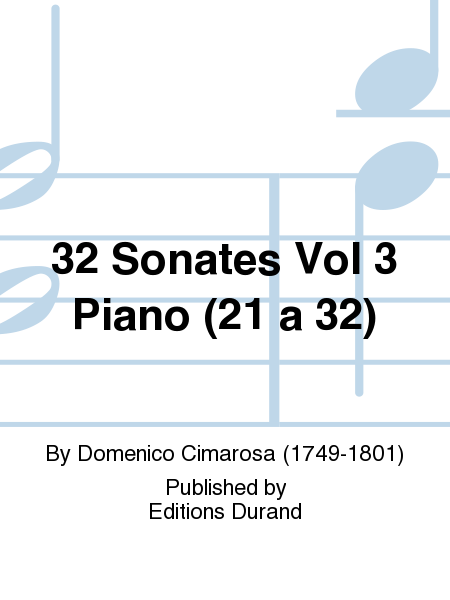 32 Sonates Vol 3 Piano (21 A 32)