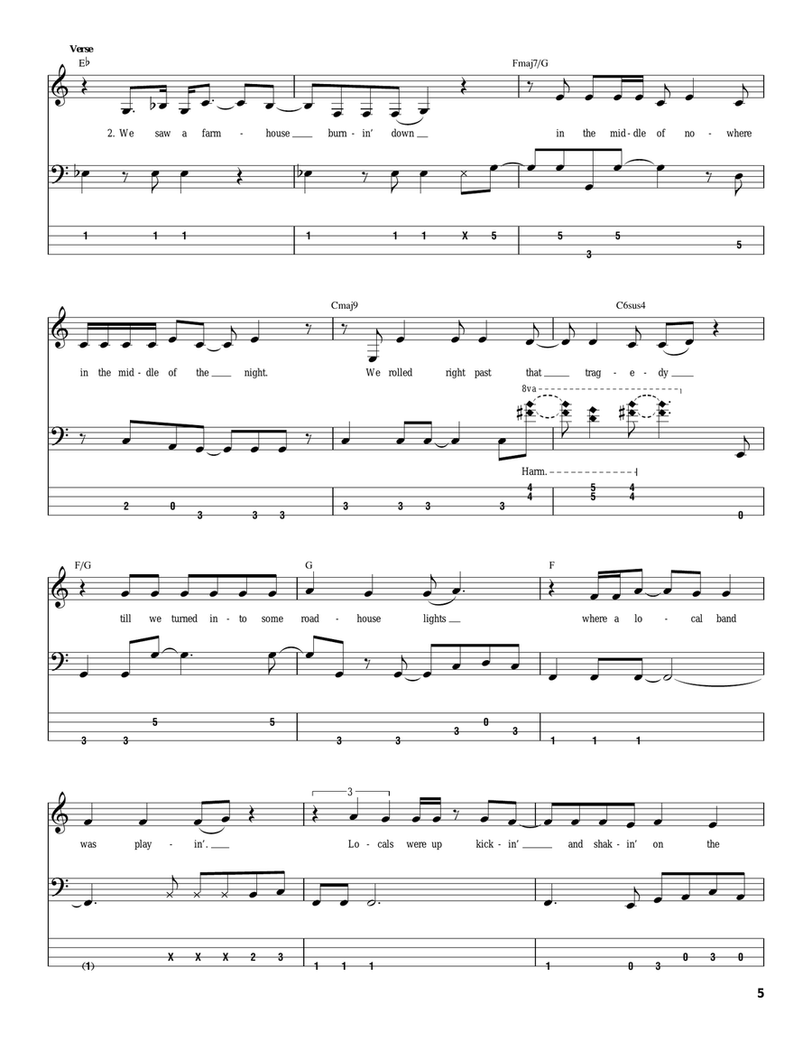 Coyote Acoustic Guitar scores gallery preview page 5