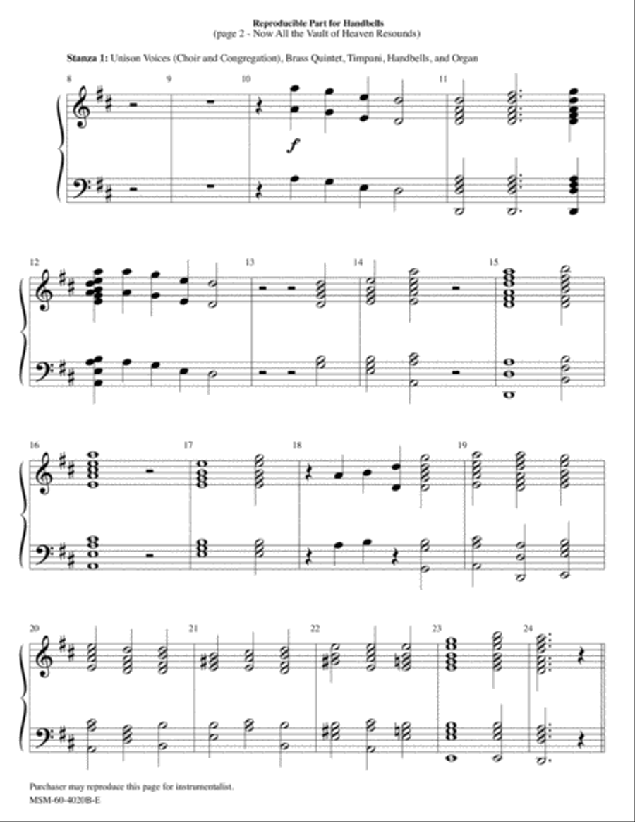 Now All the Vault of Heaven Resounds Choir scores gallery preview page 2