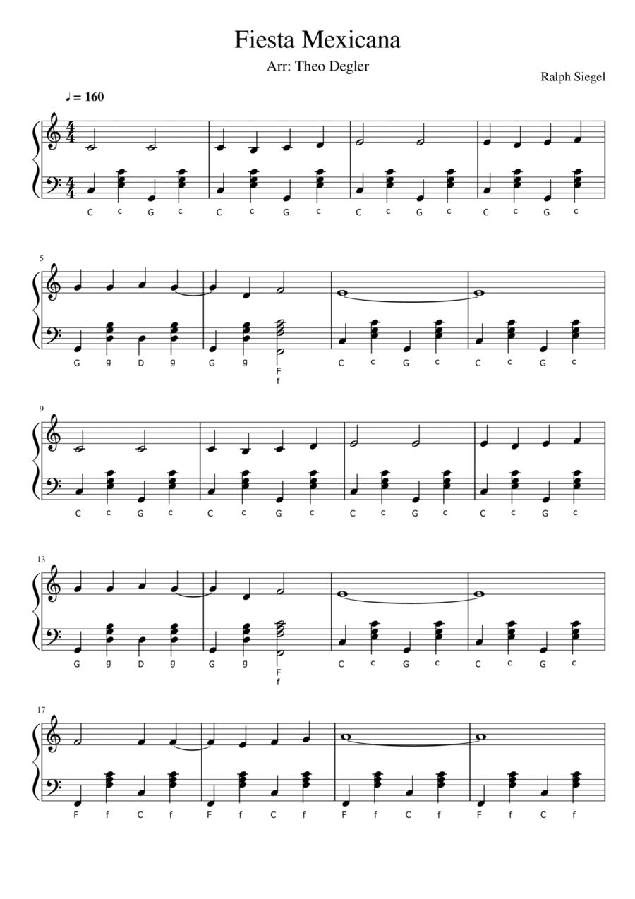 Fiesta Mexicana Accordion scores gallery preview page 1