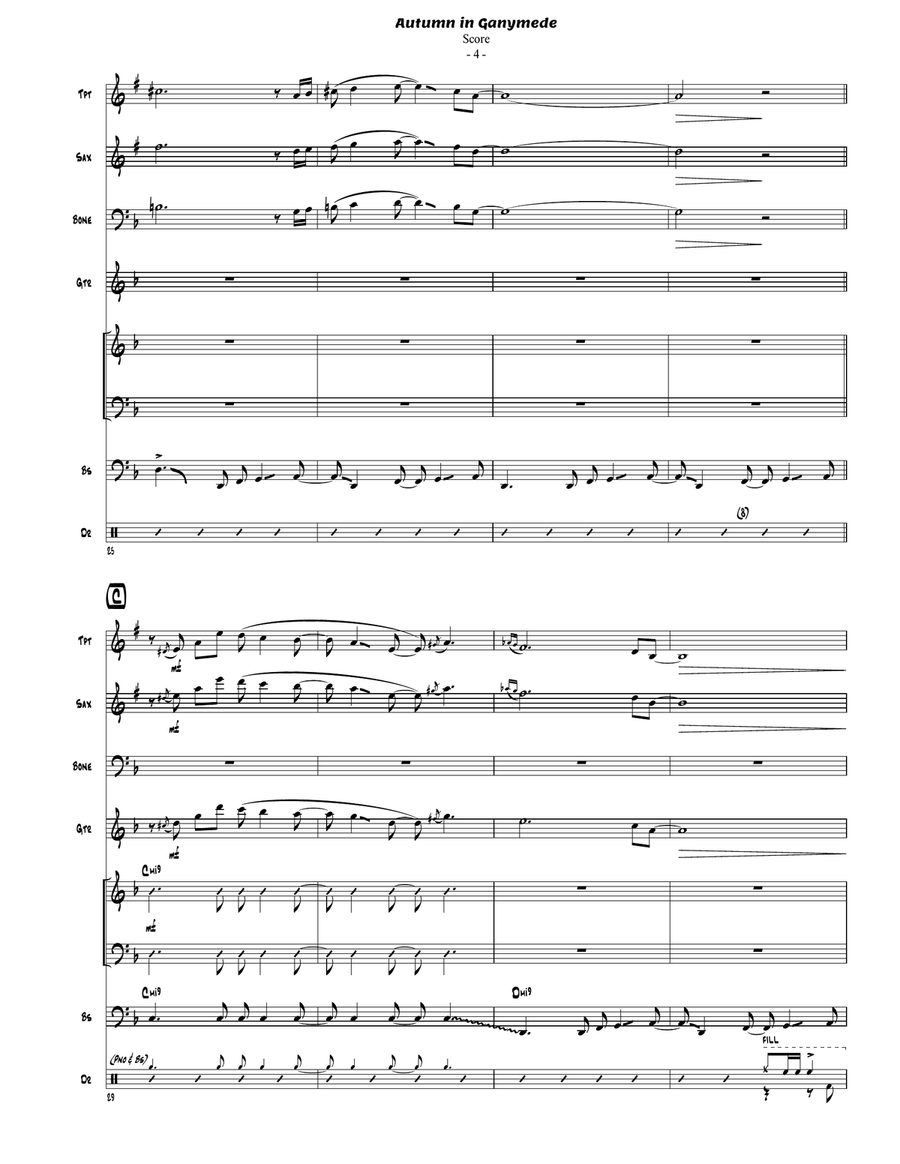 Autumn In Ganymede Jazz Ensemble scores gallery preview page 5