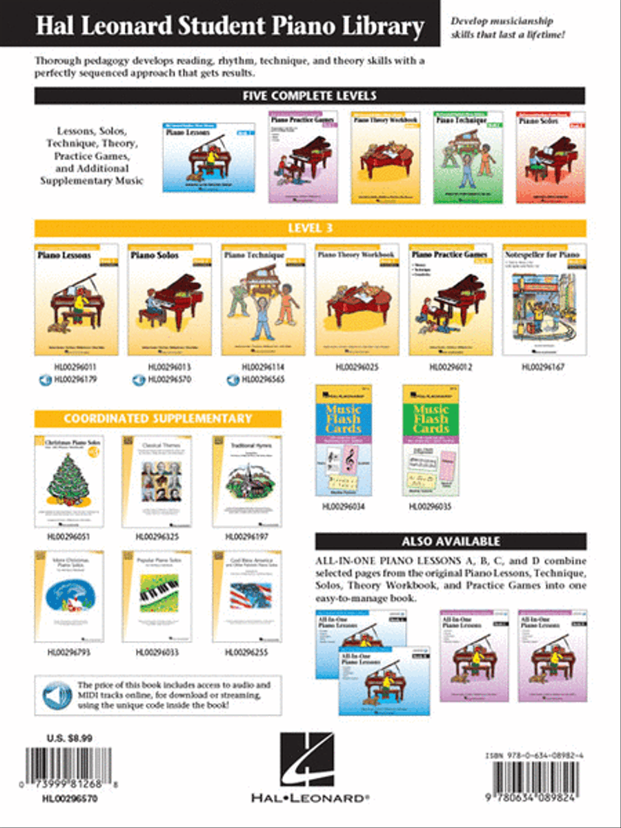 Piano Solos Book 3 – Revised Edition Piano Method scores gallery preview page 6