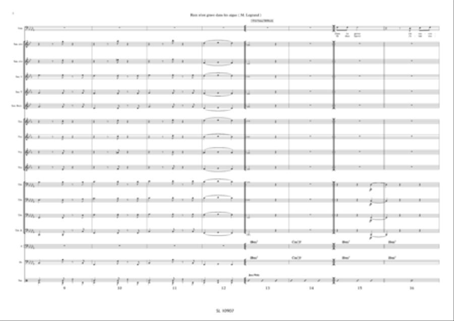 Rien n'est grave dans les aigues pour voix solo et big band Jazz Ensemble scores gallery preview page 3