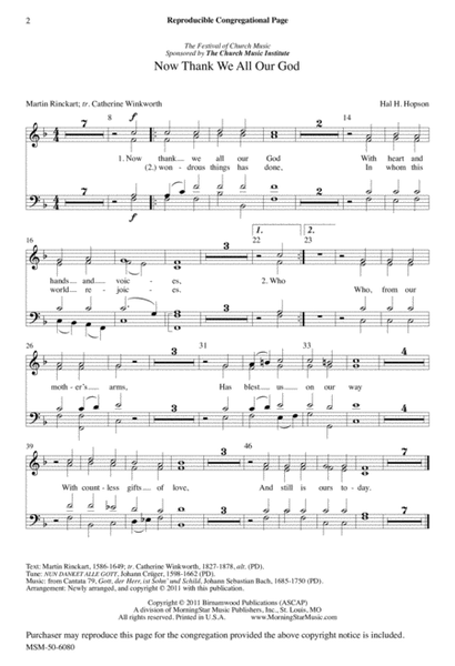 Now Thank We All Our God (Downloadable Choral Score)