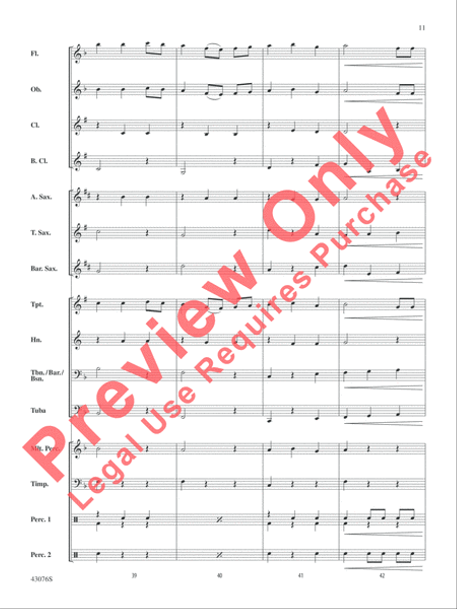 Las Mañanitas Concert Band scores gallery preview page 12